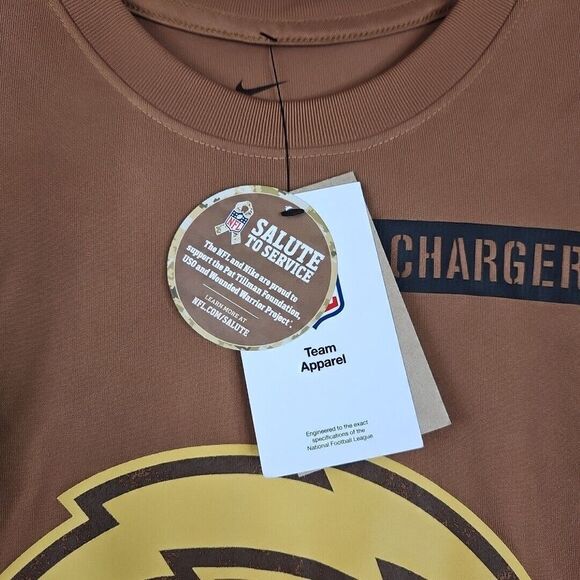 Nike Los‎ Angeles Chargers NFL 2023 Salute To Service Legend Shirt Men's Size S - Picture 5 of 9